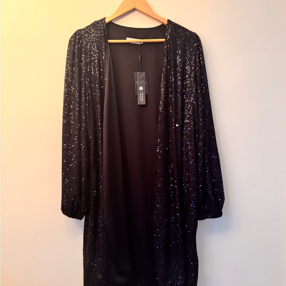 Amazon Black Sequin Cardigan